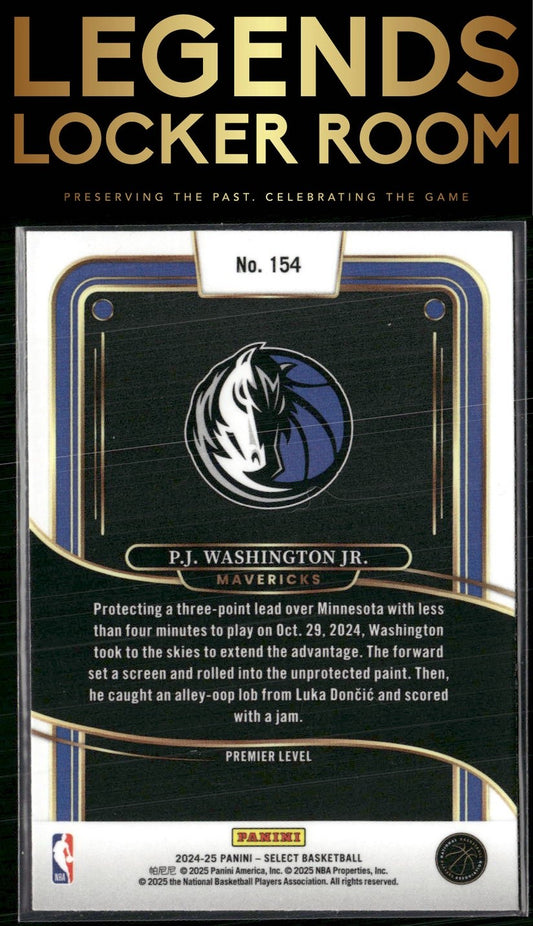 2024-25 Panini Select #154 P.J. Washington Jr.