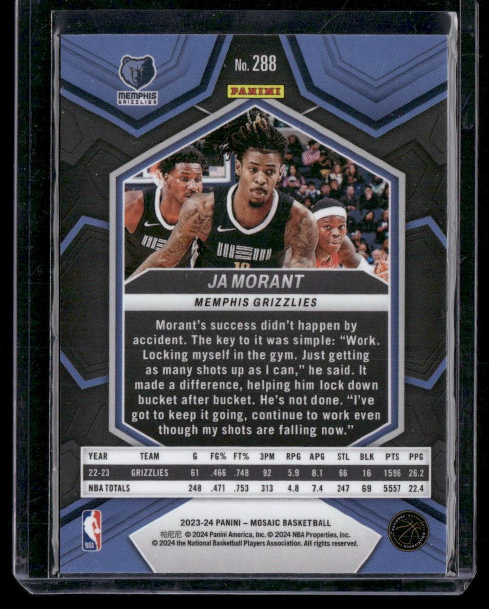 2023-24 Panini Mosaic #288 Ja Morant