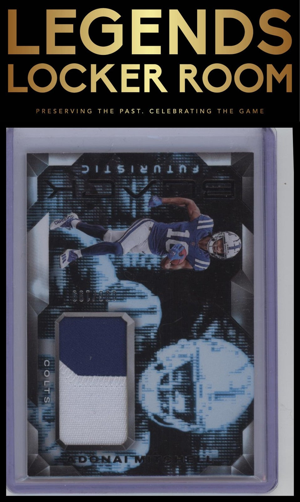 2024 Panini Black #F-AML Adonai Mitchell Futuristic #/199