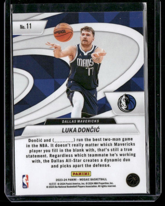 2023-24 Panini Mosaic #11 Luka Doncic Give and Go