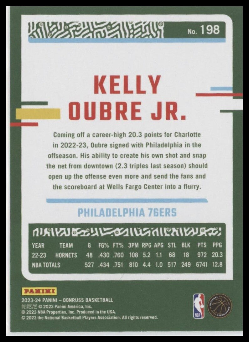 2023-24 Donruss #198 Kelly Oubre Jr.