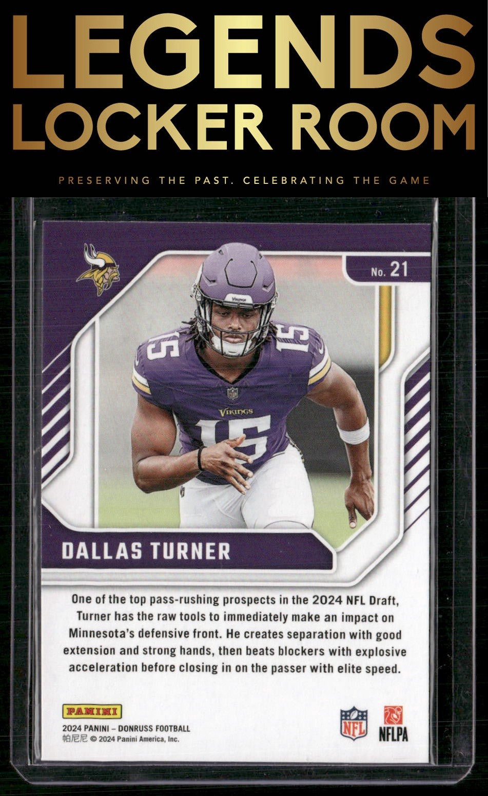 2024 Donruss #21 Dallas Turner The Elite Series Rookies