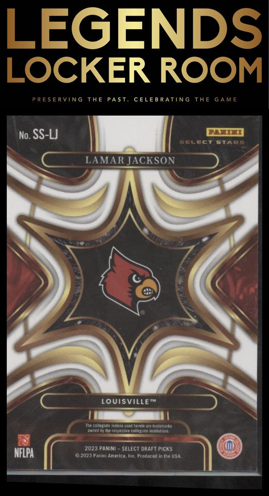 2023 Panini Select Draft Picks #SS-LJ Lamar Jackson Select Stars