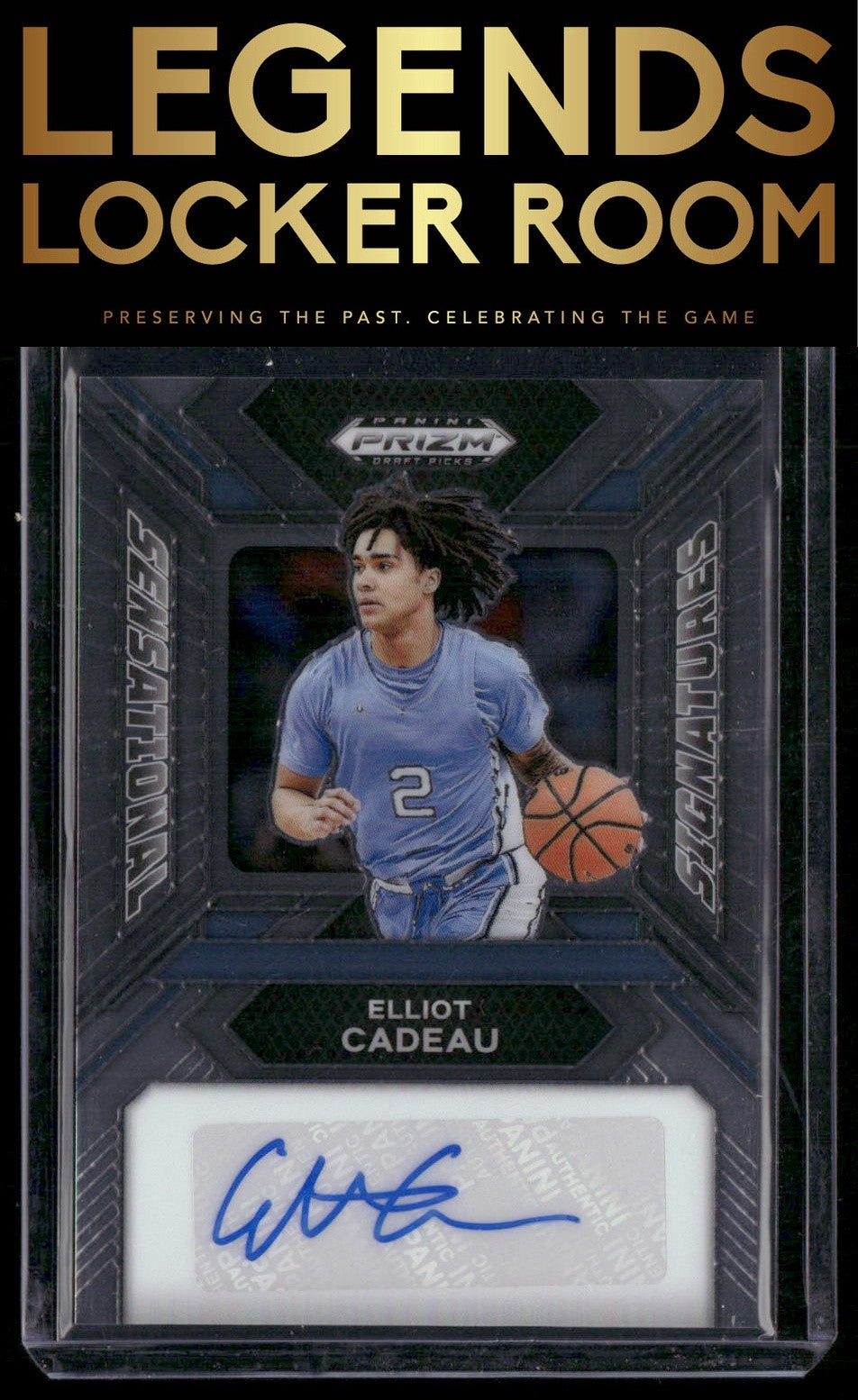 2024 Panini Prizm Draft Picks #SS-ELC Elliot Cadeau Sensational Signatures
