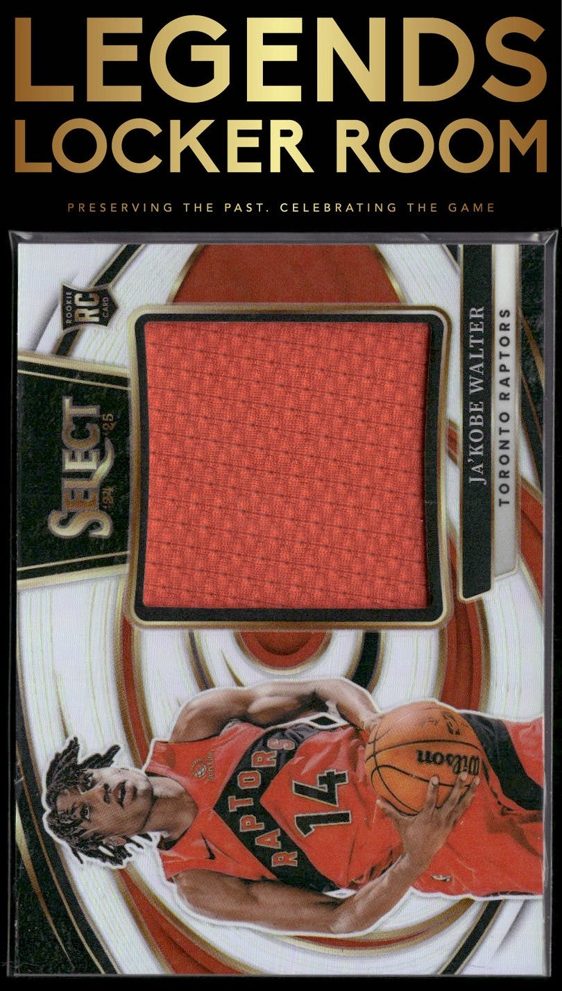 2024-25 Panini Select #JRS-JKW Ja'Kobe Walter Jumbo Rookie Swatches