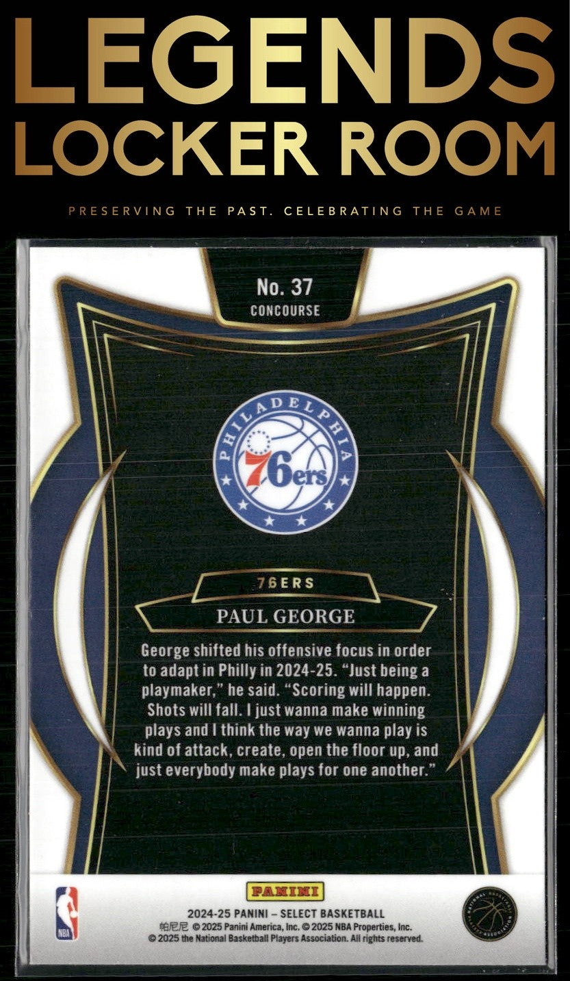 2024-25 Panini Select #37 Paul George