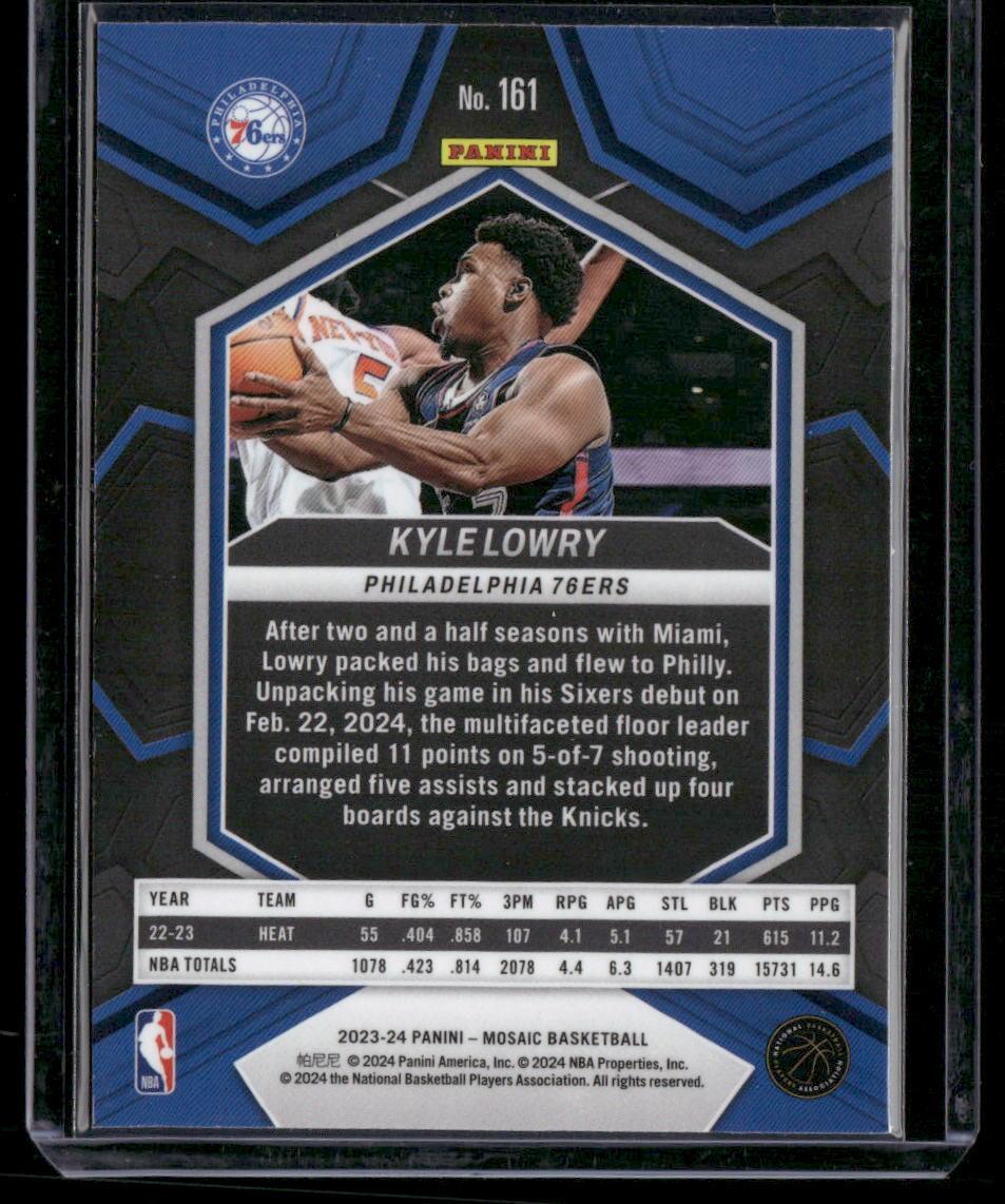 2023-24 Panini Mosaic #161 Kyle Lowry