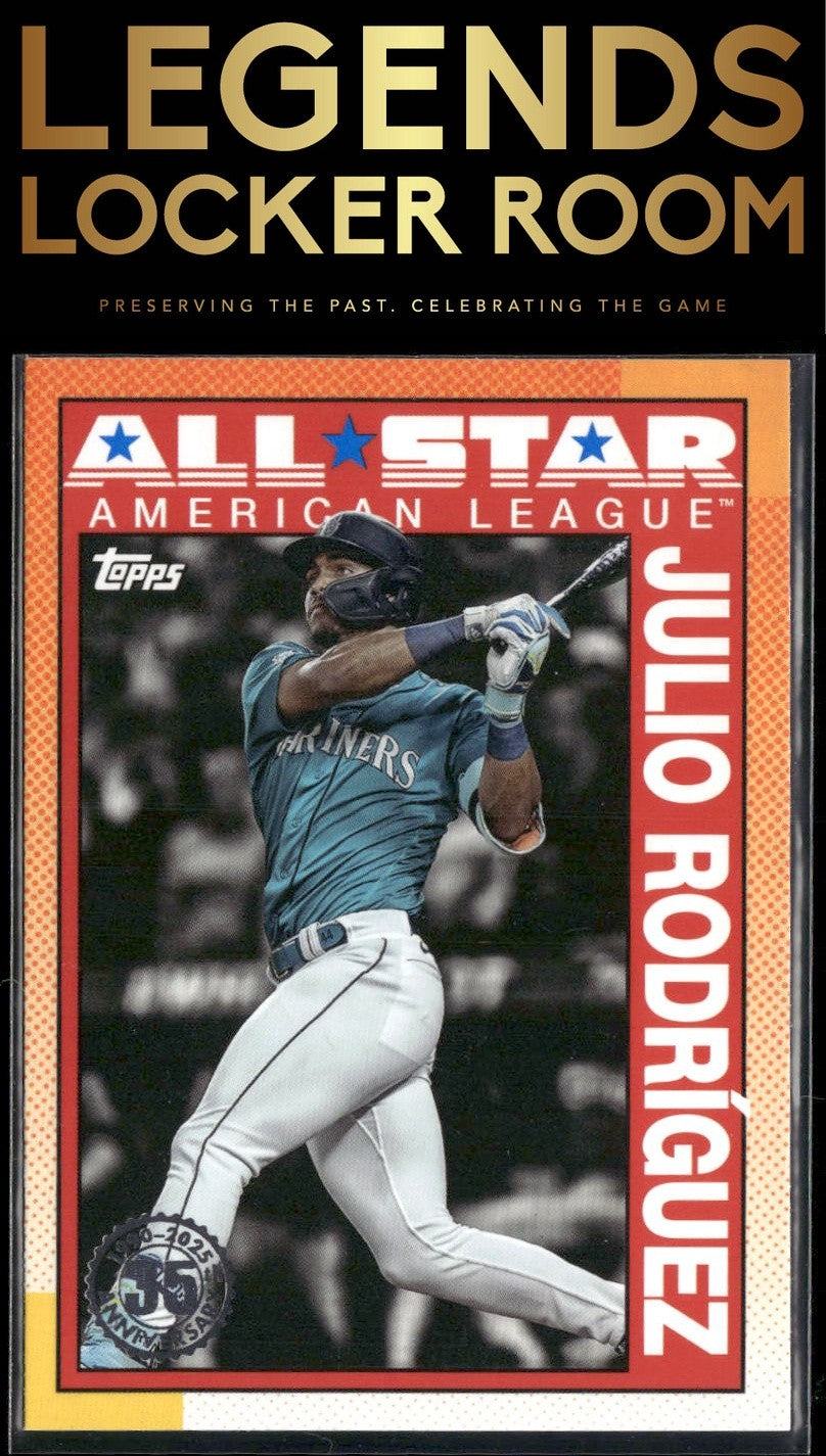 2025 Topps Julio Rodríguez 1990 Topps Baseball 35th Anniversary All-Stars