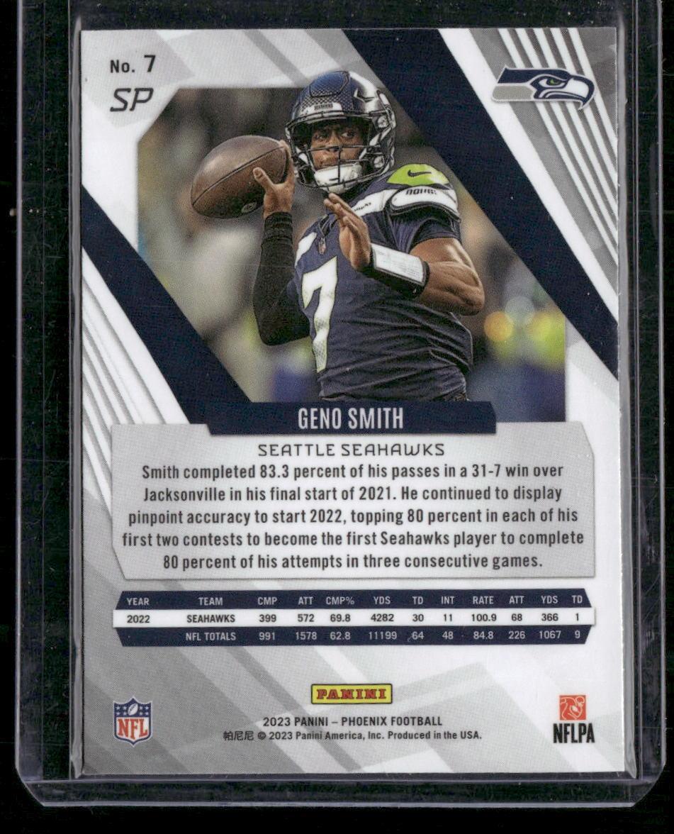 2023 Panini Phoenix #7b Geno Smith Silver Parallel