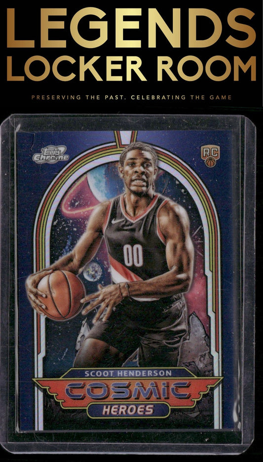 2023-24 Topps Chrome Cosmic #CH-19 Scoot Henderson Cosmic Heroes
