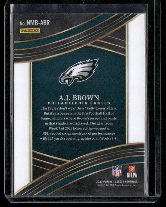 2023 Panini Select #NMB-ABR A.J. Brown Select Numbers