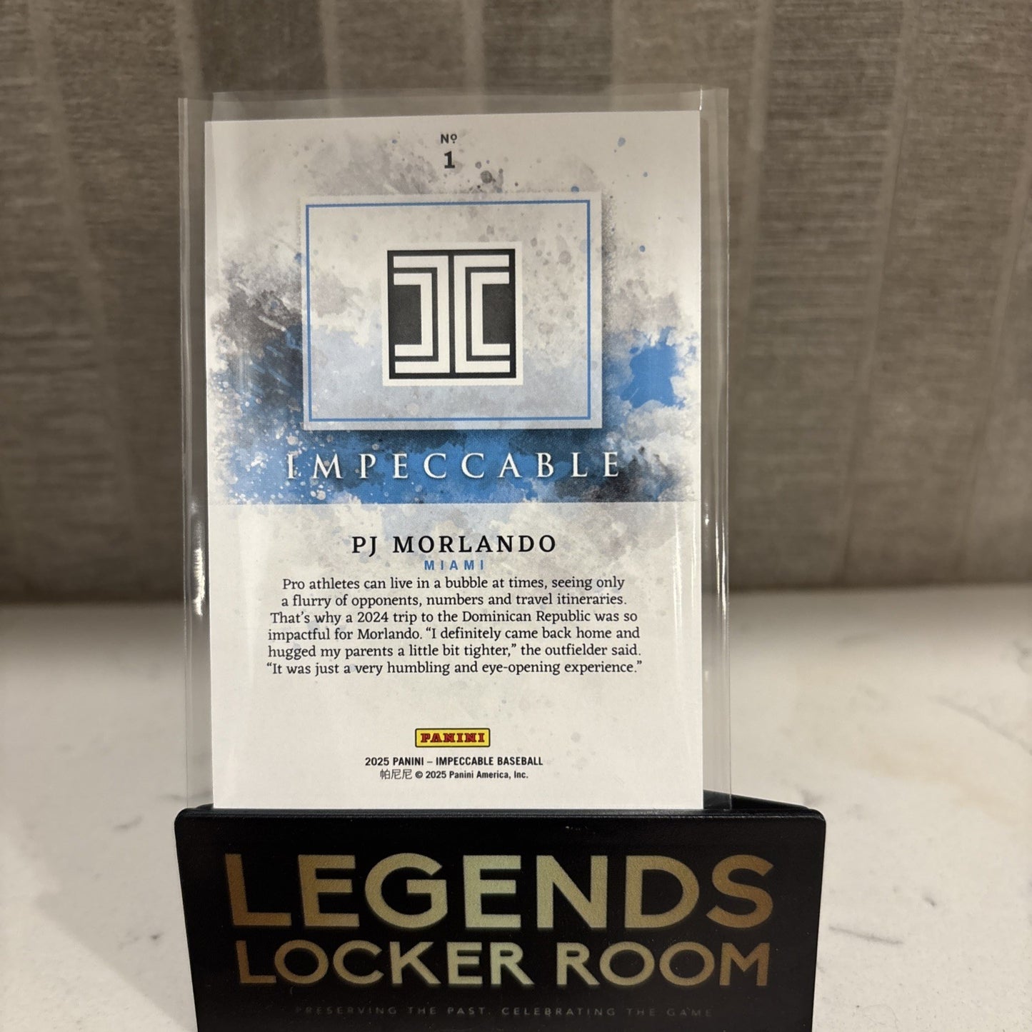 2025 Panini Impeccable Pj Morlando RC 66/99 Miami