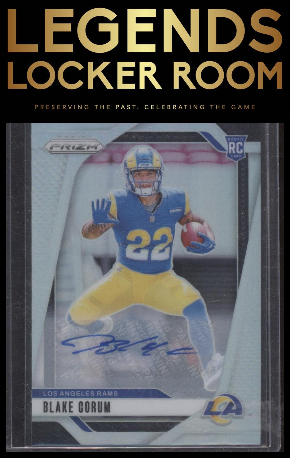 2024 Panini Prizm #308 Blake Corum Rookie Autographs Silver Prizm