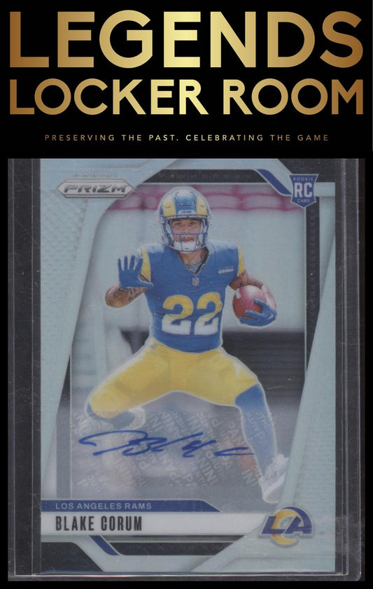 2024 Panini Prizm #308 Blake Corum Rookie Autographs Silver Prizm