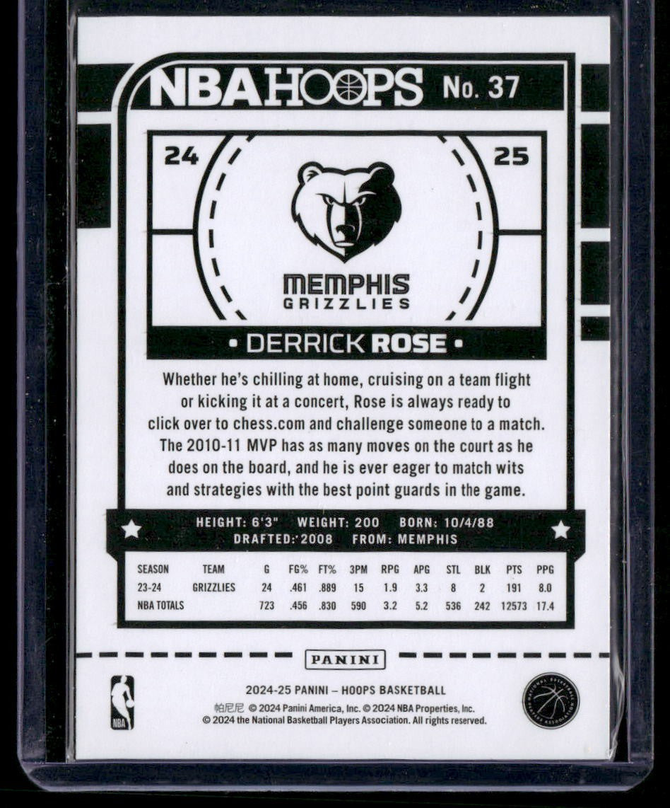 2024-25 Hoops #37 Derrick Rose