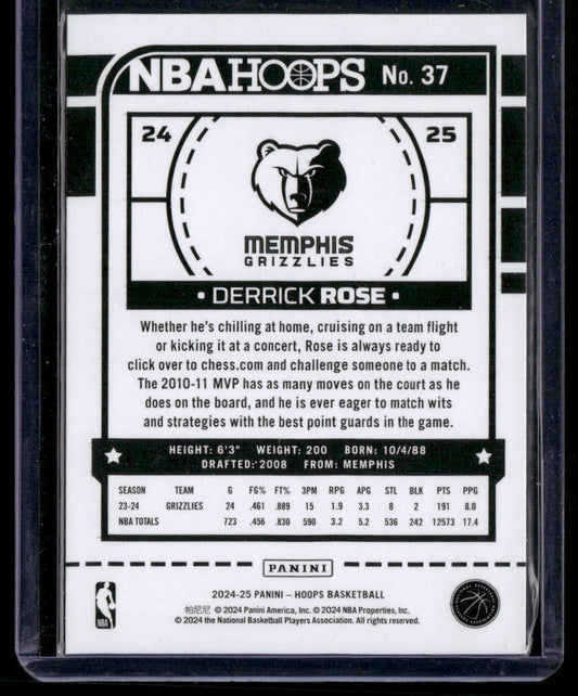 2024-25 Hoops #37 Derrick Rose
