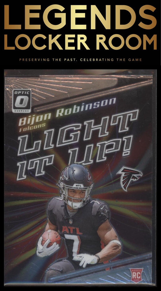 2023 Donruss Optic #LU-BR Bijan Robinson Light It Up!