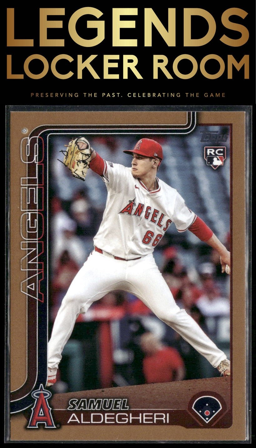 2025 Topps #438 Samuel Aldegheri Gold #/2025