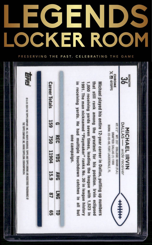 2024 Topps Chrome #36 Michael Irvin Refractor