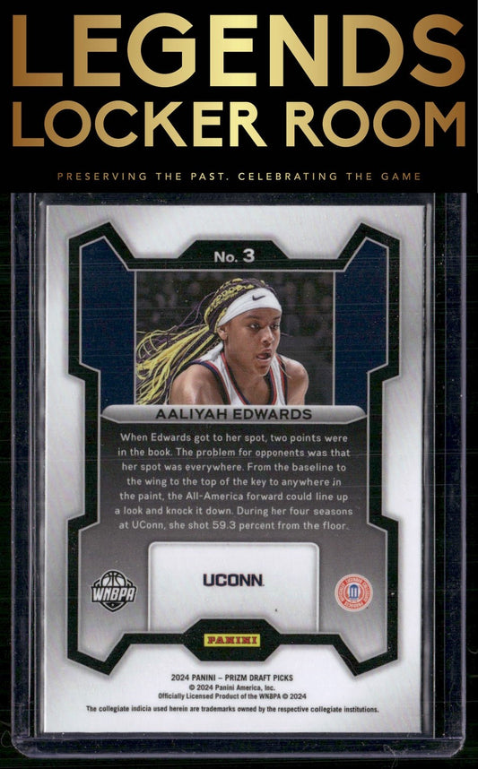 2024 Panini Prizm Draft Picks #3 Aaliyah Edwards