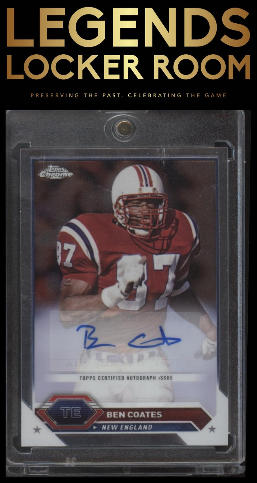 2023 Topps Composite #TCA-BC Ben Coates Topps Chrome Autographs