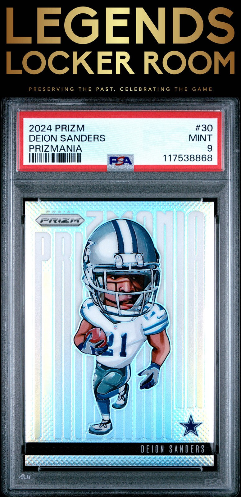 2024 Panini Prizm Prizmania #30 Deion Sanders PSA 9