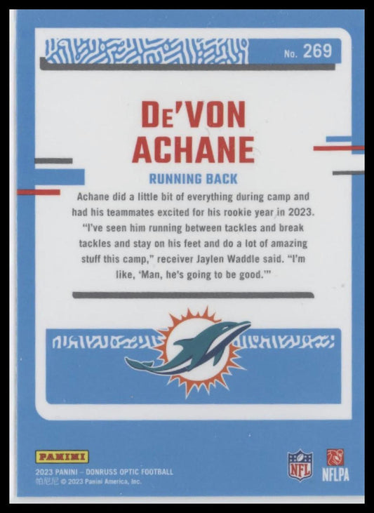 2023 Donruss Optic #269 De'Von Achane