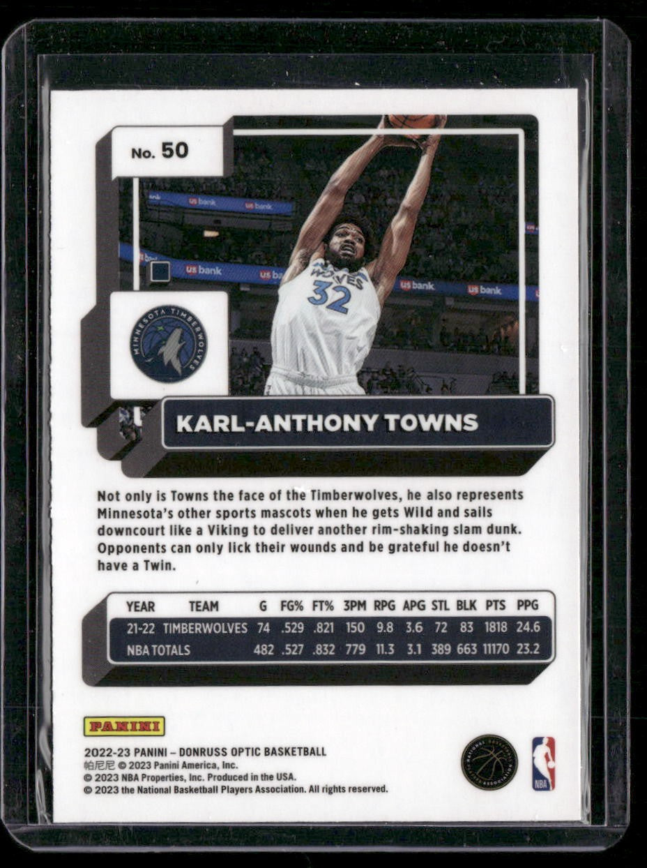 2022-23 Donruss Optic #50 Karl-Anthony Towns