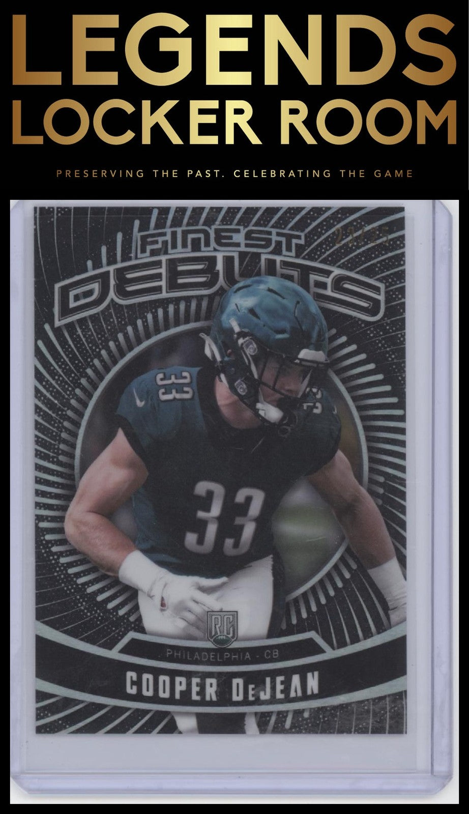 2024 Finest #D-30 Cooper DeJean Debut Black Refractor #/25