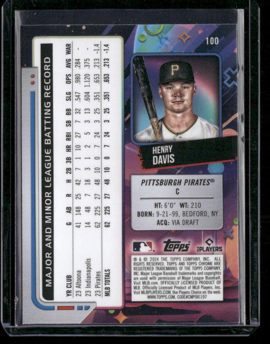 2024 Topps Chrome Cosmic #100 Henry Davis