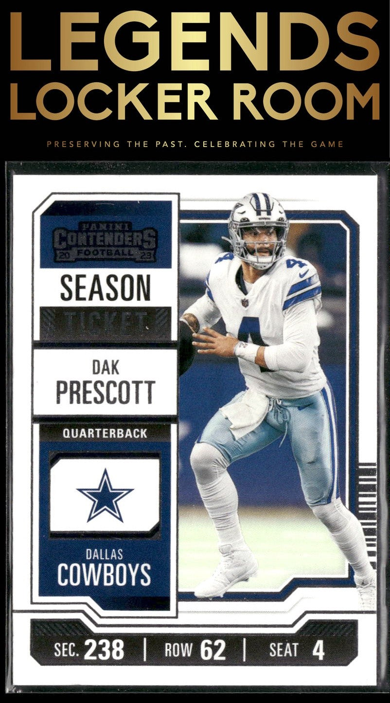 2023 Panini Contenders #28 Dak Prescott Season Ticket Retail