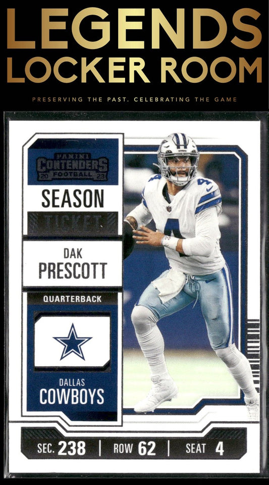 2023 Panini Contenders #28 Dak Prescott Season Ticket Retail