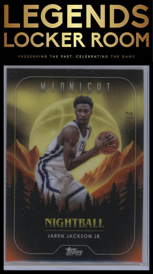2023-24 Topps Midnight #NB-12 Jaren Jackson Jr. Nightball Dusk #/75