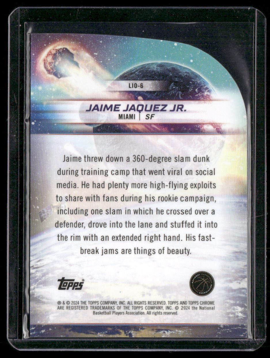 2023-24 Topps Chrome Cosmic #LIO-6 Jaime Jaquez Jr. Launched Into Orbit