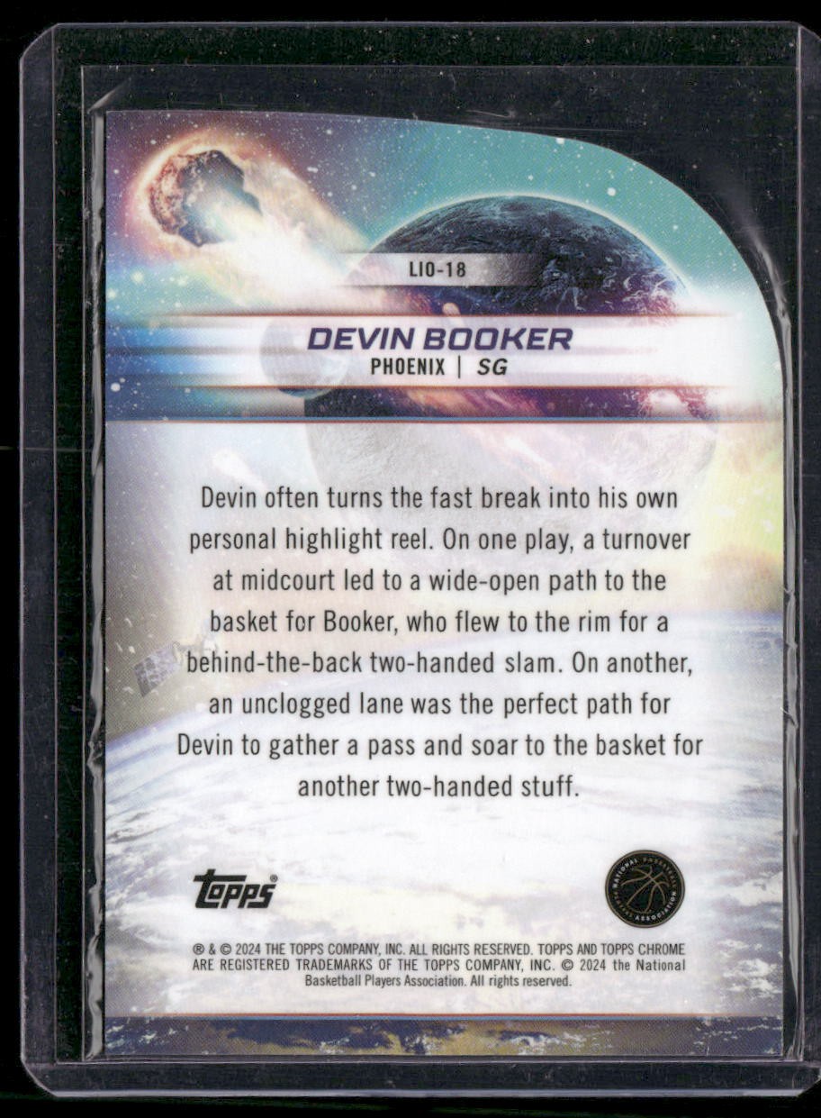 2023-24 Topps Chrome Cosmic #LIO-18 Devin Booker Launched Into Orbit