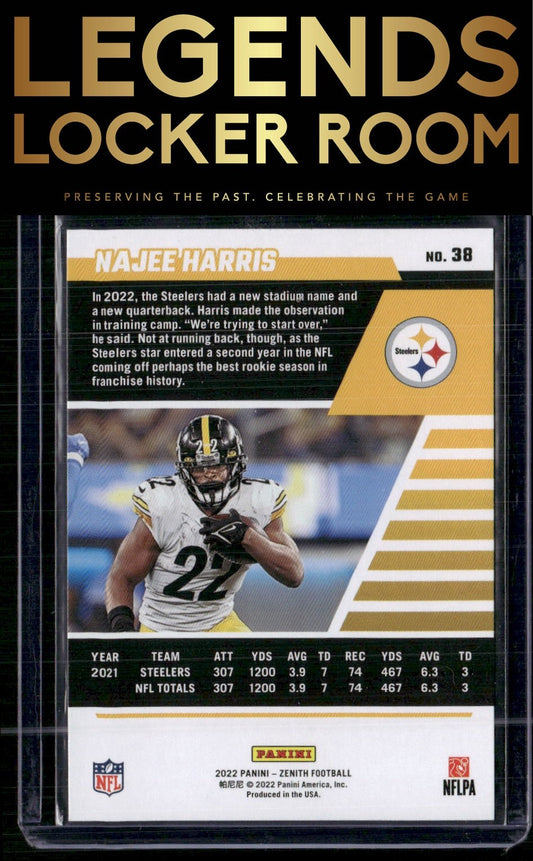 2022 Zenith #38 Najee Harris