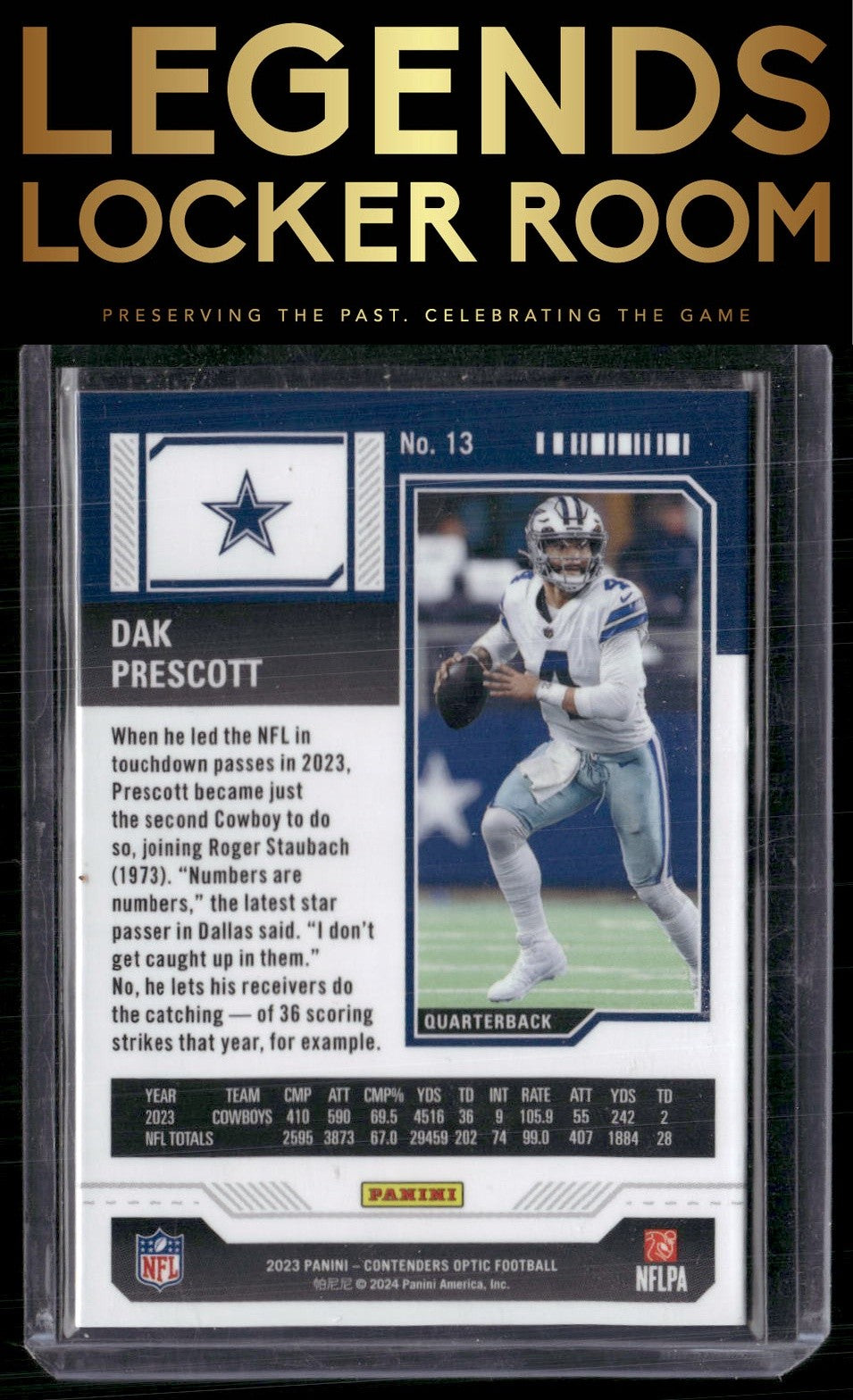 2023 Panini Contenders Optic #13 Dak Prescott