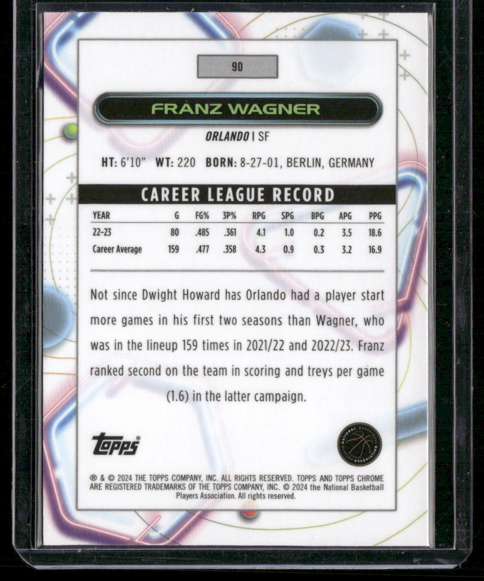 2023-24 Topps Chrome Cosmic #90 Franz Wagner