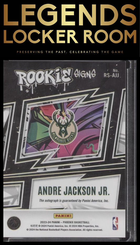 2023-24 Panini Phoenix Andre Jackson Jr. Rookie Autographs