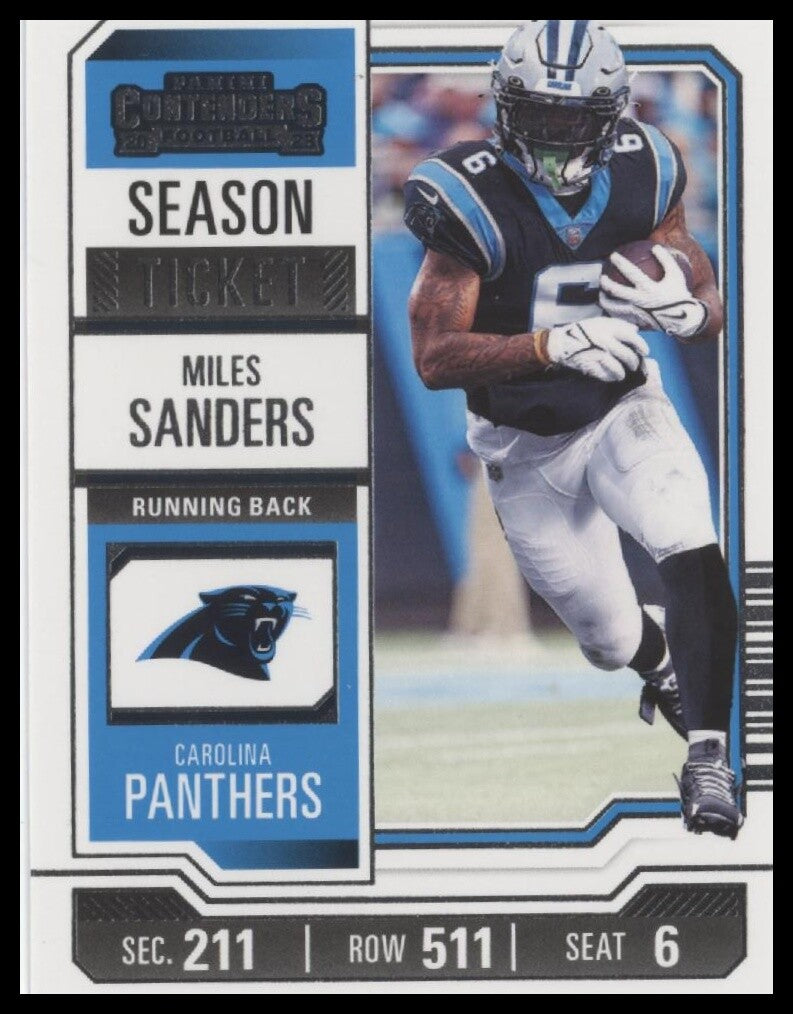 2023 Panini Contenders #16 Miles Sanders Season Ticket Retail
