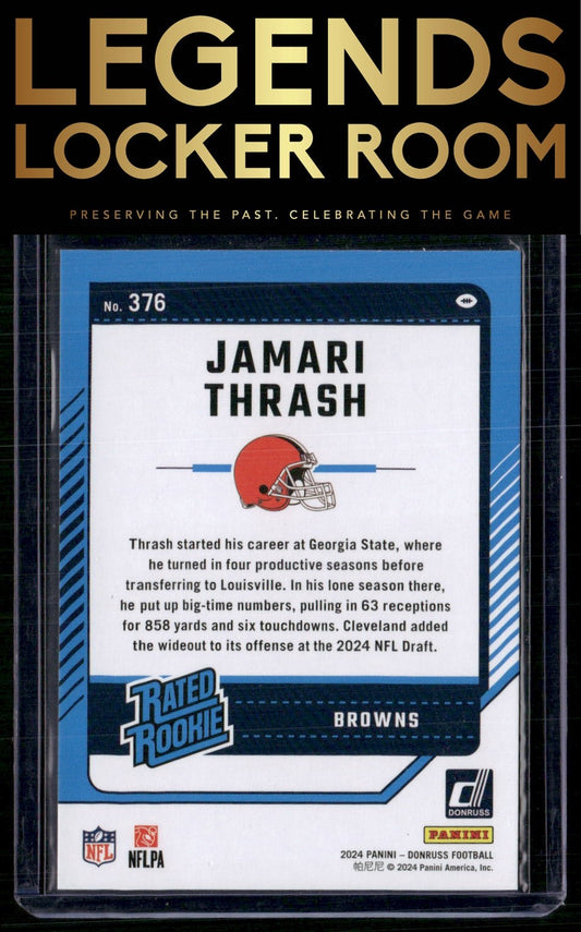 2024 Donruss #376 Jamari Thrash Press Proof Red
