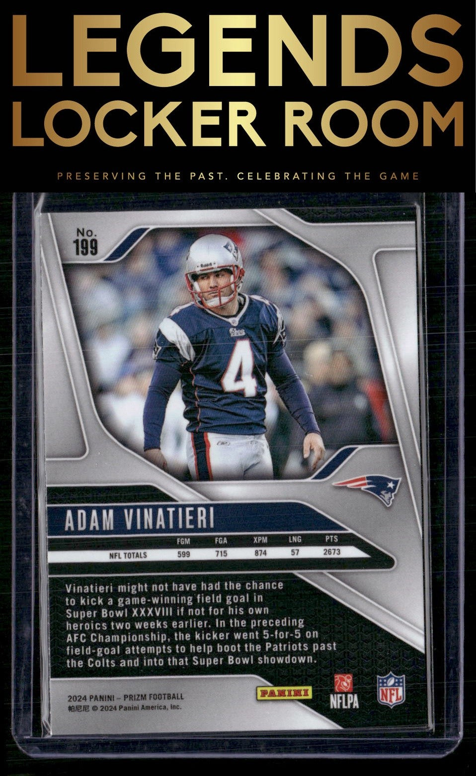 2024 Panini Prizm #199 Adam Vinatieri