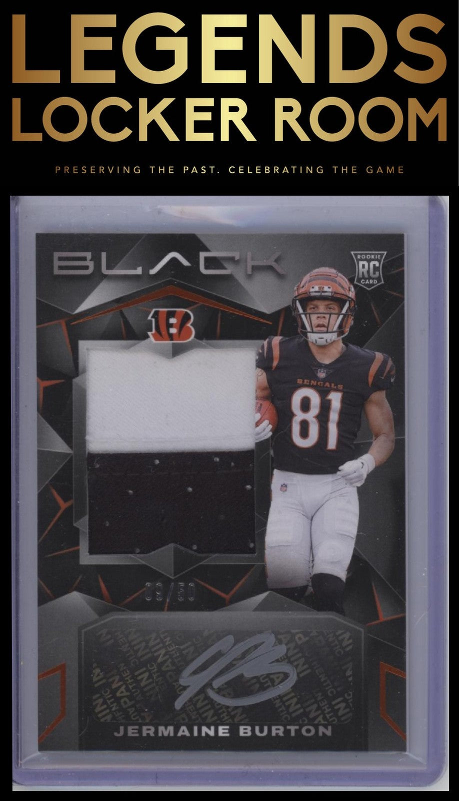 2024 Panini Black #224 Jermaine Burton Citrine #/50