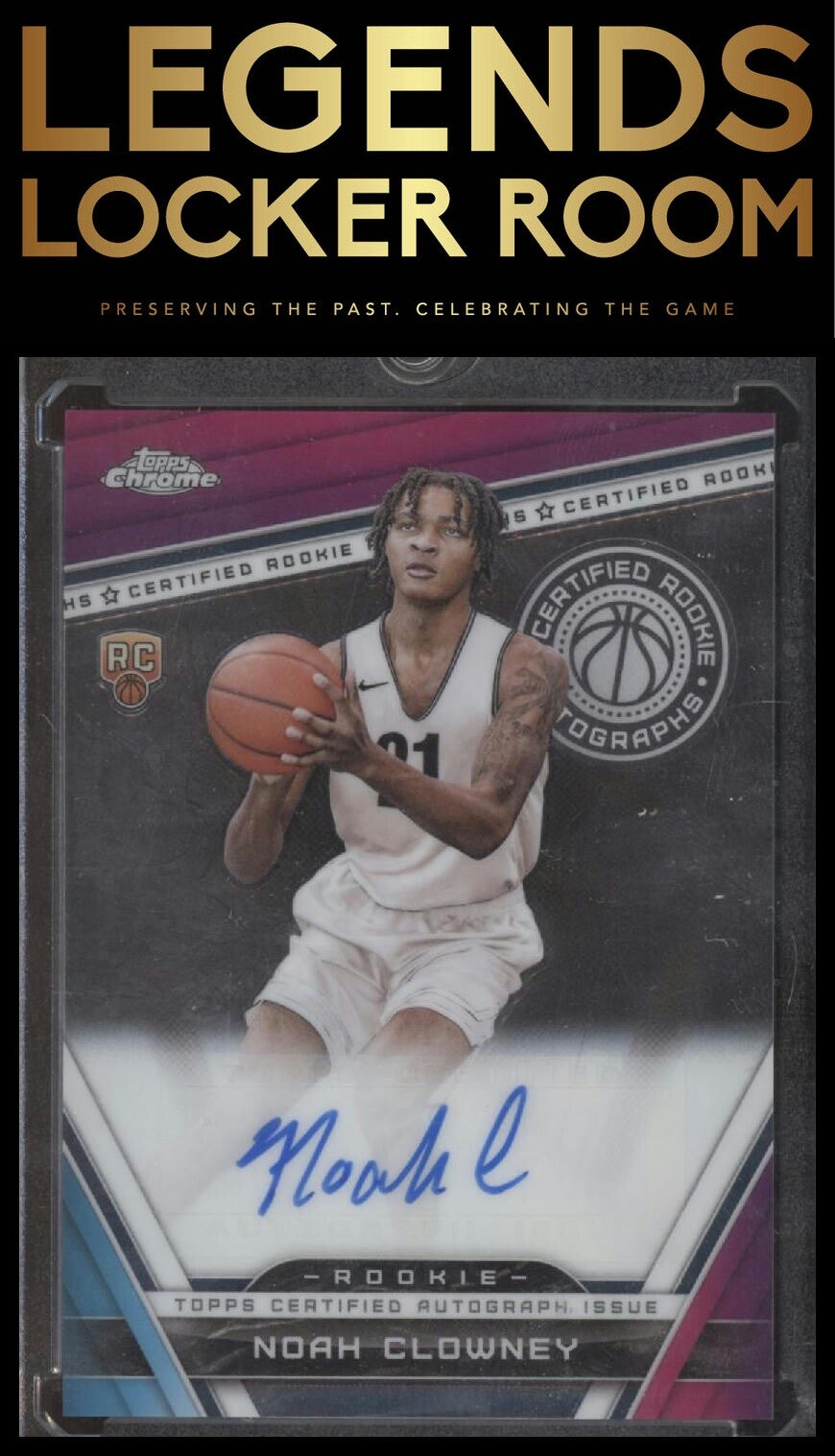 2023-24 Topps Chrome #CRA-NC Noah Clowney Certified Rookie Autographs