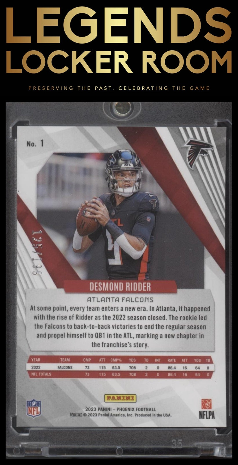 2023 Panini Phoenix #1 Desmond Ridder Red #/199