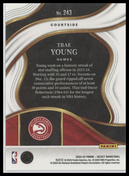 2023-24 Panini Select #243 Trae Young Blue (Retail Base)