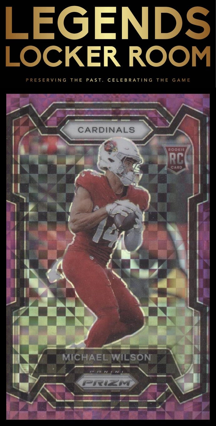2023 Panini Prizm #303 Michael Wilson Purple Power #/49
