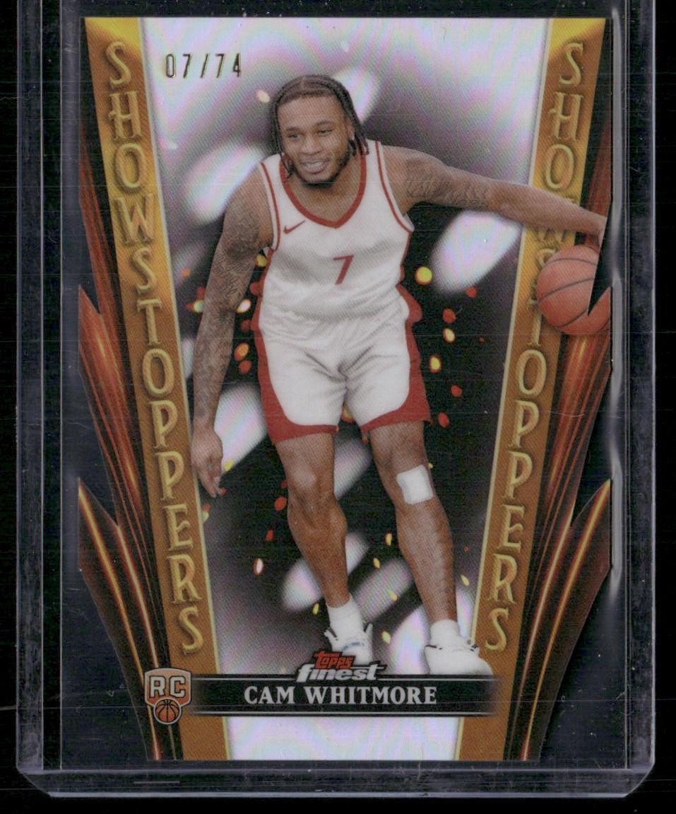2023-24 Finest #SS-30 Cam Whitmore Showstoppers Refractors Die Cut #/74