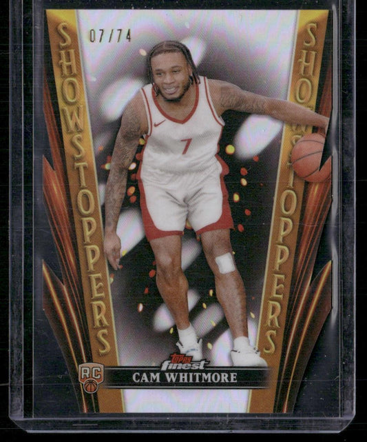 2023-24 Finest #SS-30 Cam Whitmore Showstoppers Refractors Die Cut #/74