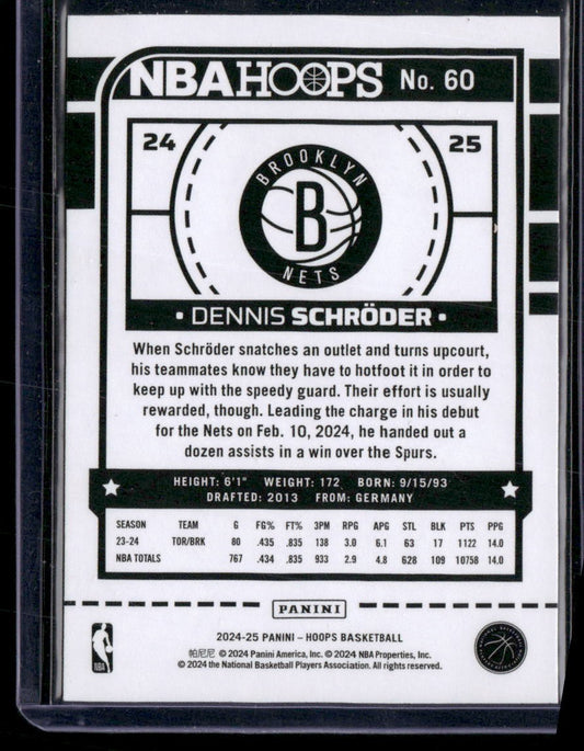 2024-25 Hoops #60 Dennis Schroder